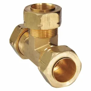 PARKER 164CA-12 Tee, 3/4 Inch Outside Diameter, Brass | AE6QRP 5UNK9