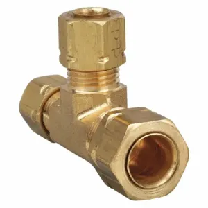 PARKER 164CA-8-8-6 Tee, 1/2 Inch Outside Diameter, Brass | AE6QRM 5UNK7