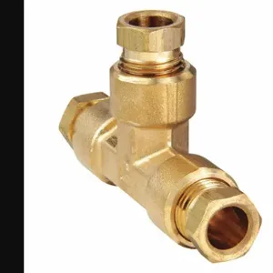 PARKER 164HD-4 Tube Fitting, 1/4 Inch Outside Diameter, Brass Flareless | AB3WXM 1VPJ6