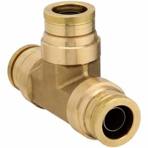 PARKER 164PTC-8 Brass DOT Push-to-Connect Fitting, Brass | CT7ETR 791CG7