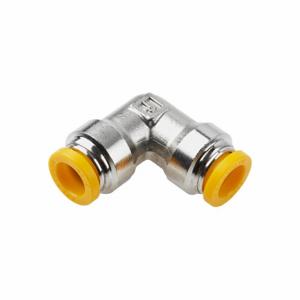 PARKER 165PLP-4M Metric Metal Push-to-Connect Fitting, Nickel Plated Brass | CT7JHN 791C14