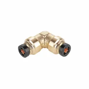 PARKER 165PTC-5/32 Union Elbow, Brass, Push-to-Connect x Push-to-Connect, For 5/32 Inch x 5/32 Inch Tube OD | CT7LHK 48MA60