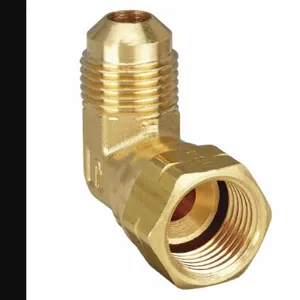 PARKER 166FSV-12-12 Swivel Elbow, 90 Degs, 3/4 Inch Outside Diameter, Brass | AA8GKF 18E825