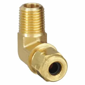 PARKER 169VL-4-4 Compression Fitting, 1/4 Inch Outside Diameter, Brass | AB3WYN 1VPU4