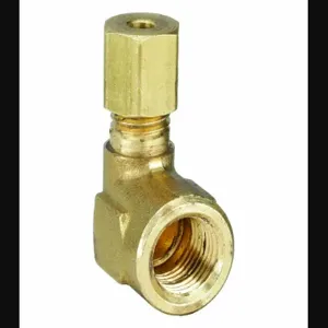 PARKER 170C-2-2 90 Deg Elbow, 1/8 Inch Outside Diameter, Brass | AB3TVL 1VDJ2