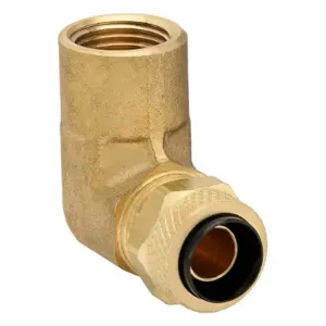 PARKER 170P-4-4 90 Deg Elbow, 1/4 Inch Outside Diameter, Brass | BT7KGJ