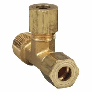 PARKER 171C-4-4 Run Tee, 1/4 Inch Outside Diameter, Brass | AB3TVR 1VDJ8