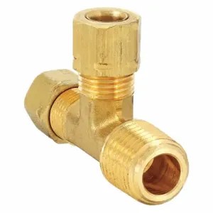 PARKER 171CA-4-4 Run Tee, 1/4 Inch Outside Diameter, Brass | AE9QDY 6LG26