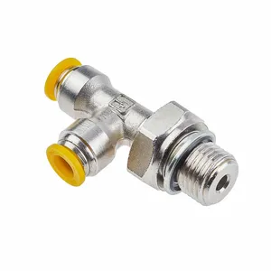 PARKER 171PLP-12M-8G Metric Metal Push-to-Connect Fitting, Nickel Plated Brass | CT7JHE 791C42