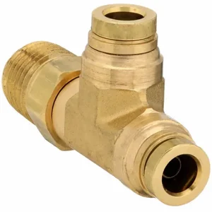 PARKER 171PTC-4-4 Brass DOT Push-to-Connect Fitting, Brass, Push-to-Connect x Push-to-Connect x MNPT | CT7EXD 791CL3