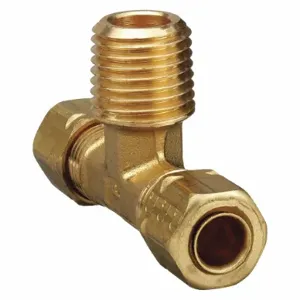 PARKER 172CA-4-4 Branch Tee, 1/4 Inch Outside Diameter, Brass | AE9QEB 6LG32