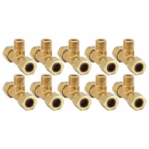 PARKER 172CA-6-2 Branch Tee, 3/8 Inch Outside Diameter, Brass | AE9QEC 6LG33