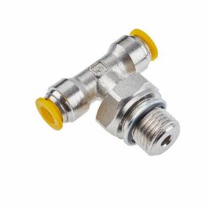 PARKER 172PLP-6M-6G Metric Metal Push-to-Connect Fitting, Nickel Plated Brass | CT7JKE 791C60