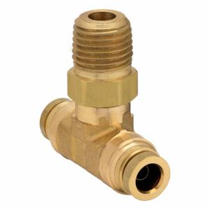PARKER 172PTC-8-6 Swivel Male Branch Tee, Brass, NPTF x Push-to-Connect x Push-to-Connect | CT7KMB 48LY55
