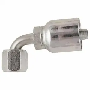 PARKER 17943-6-6 Hydraulic Crimp Fitting, Steel x Steel, 90 Deg Elbow, -6 | CT7EKJ 55DA52