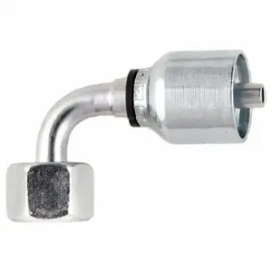 PARKER 1B243-4-4 Hydraulic Crimp Fitting, Steel x Steel, 90 Deg Elbow, -4 | CT7EJW 55DA73