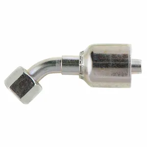 PARKER 1CE43-6-4 Hydraulic Crimp Fitting, Steel x Steel, 45 Deg Elbow, -4 | CT7EFY 55DC50