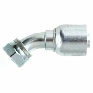 PARKER 1J777-10-10 Hydraulic Crimp Fitting, Steel x Steel, 45 Deg Elbow, -10 | CT7EEG 55DD55