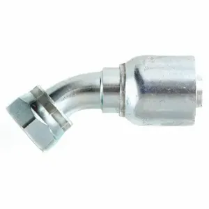 PARKER 1J777-10-10 Hydraulic Crimp Fitting, Steel x Steel, 45 Deg Elbow, -10 | CT7EEG 55DD55