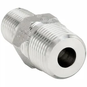 PARKER 1X3/4FF33MSS Nipple, 1 Inch X 3/4 Inch Fitting Pipe Size, Male Bspt X Male Bspt, Stainless Steel | CT7HUA 60UX01