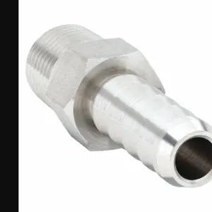 PARKER 4-4 B2HF-SS Barb Connector Stainless Steel Hose Barb x M 1/4 inch | AF7GRF 20YY92