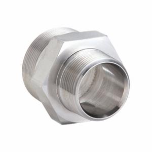 PARKER 2 X 1 1/2 FF-SS Nipple, 2 Inch X 1 1/2 Inch Fitting Pipe Size, Male Nptf X Male Nptf, Stainless Steel | CT7HVL 60UX22