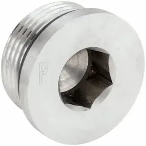 PARKER 12 HP5ON-SS Hollow Hex Plug, 3/4 Inch Fitting Pipe Size, Male Sae-Orb, 3/4 Inch Overall Length | CT7FYW 60UW33