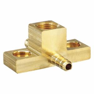 PARKER 220-4-2 Adapter Tee, Brass, Barbed X Barbed X Fnpt, 1/8 Inch Pipe Size | CT7KMP 2GUE9