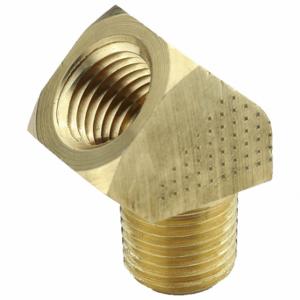 PARKER 2214P-12-12 45 Deg. Extruded Street Elbow, Brass, 3/4 Inch X 3/4 Inch Fitting Pipe Size | CT7EAJ 60WH28