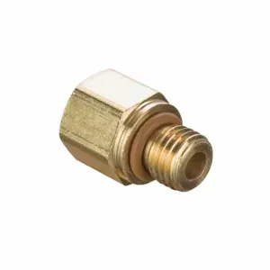 PARKER 222P-6-MI16 Brass Metric Compression Fitting, Brass, 3/8 Inch Fitting Pipe Size | CT7DRY 791AK3