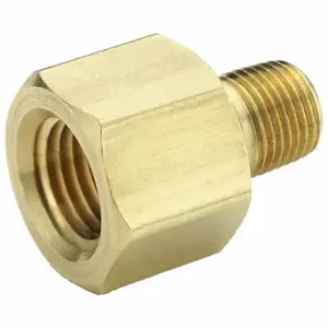 PARKER 222P-12-6 Reducing Adapter, Brass, 3/4 Inch X 3/8 Inch Fitting Pipe Size, Female Npt X Male Npt | CT7JWR 60WH44