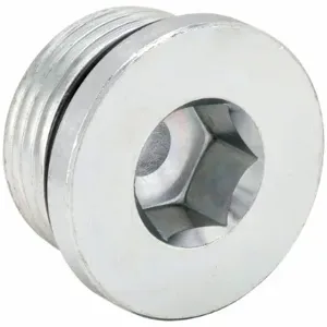 PARKER 20 HP5ON-S Hollow Hex Plug, Steel, 1 1/4 Inch Fitting Pipe Size, Male Sae-Orb, 3/4 Inch Length | CT7FZH 60UX42