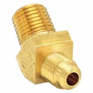 PARKER 259F-4-4 Extruded Elbow, 45 Degs, 1/4 Inch Outside Diameter, Brass | AA8GJX 18E816