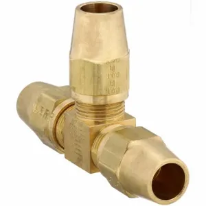 PARKER 264AB-6 Brass Compression Air Brake Hose Ends, Brass | CT7CVA 791AR0