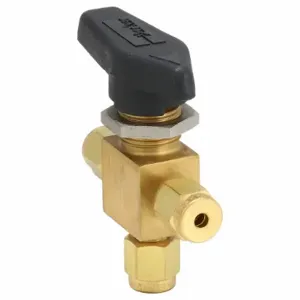 PARKER 2A-MB2XPFA-BP Brass Ball Valve 3-way Compression x Compression x Compression 1/8 In | AB3ANX 1RAH7