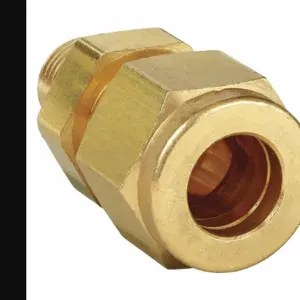 PARKER 6MSC2N-B Straight Connector Brass A-LOK x M 3/8 inch x 1/8 inch | AF7GQE 20YY67