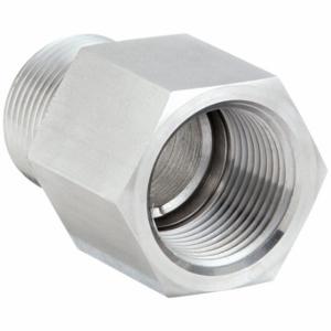 PARKER 3/4 FG-SS Adapter, 3/4 Inch X 3/4 Inch Fitting Pipe Size, Male Npt X Female Nptf, Stainless Steel | CT7CQE 60UY08