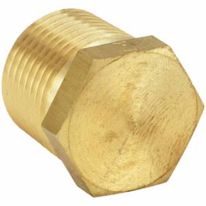 PARKER 1/2 HP-B Hex Head Plug, Brass, 1/2 Inch Fitting Pipe Size, Male Npt, 15/16 Inch Overall Length | CT7FVV 60UT68