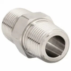 PARKER 3/4 FF-SS Hydraulic Hose Adapter, 3/4 x 3/4 Inch Fitting Size, Male x Male, NPTF x NPTF, Rigid | CT7GPT 52JF63