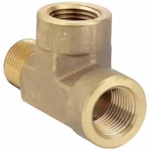 PARKER 3/8 MRO-B Tee, Brass, 3/8 Inch X 3/8 Inch X 3/8 Inch Fitting Pipe Size | CV3WNU 60UZ07