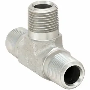 PARKER 3/8 RRS-S Tee, Steel, 3/8 Inch X 3/8 Inch X 3/8 Inch Fitting Pipe Size | CV3XBJ 60UZ10