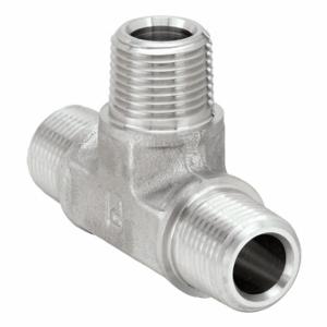 PARKER 3/8 RRS-SS Tee, 3/8 Inch X 3/8 Inch X 3/8 Inch Fitting Pipe Size | CT7KMX 60UZ11