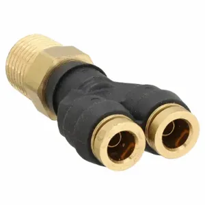 PARKER 368PTC-6-4 Wye Connector, Composite, NPTF x Push-to-Connect x Push-to-Connect | CT7DWT 48MA22