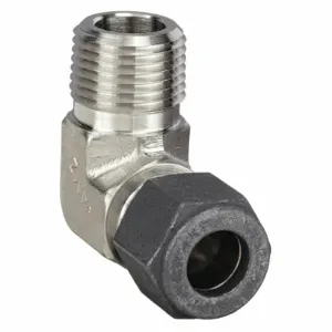 PARKER 4-4 CBZ-SS Compression Fitting, Single Ferrule Compression, 1/4 Inch Size, SS | AB2ZRH 1PZJ5