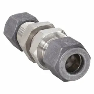 PARKER 6-6 WBZ-SS Bulkhead Union, 3/8 Inch Outside Diameter | AB2ZRV 1PZK7