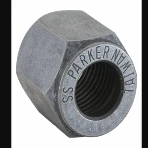 PARKER 4 BU-SS Tube Fitting, Nut, 1/4 Inch Outside Diameter, Flareless, SS | AA9HBN 1DCG4