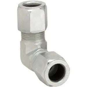 PARKER 6 EBU-S Tube Fitting, 90 Deg Elbow, 3/8 Inch Outside Diameter, Flareless, Steel | AA9HHF 1DDE3