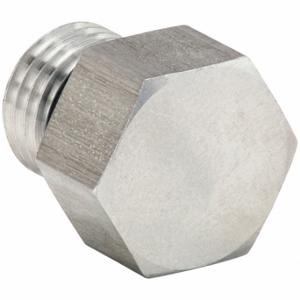 PARKER 4 P5ON-SS Hex Head Plug, 1/4 Inch Fitting Pipe Size, Male Sae-Orb, 5/8 Inch Overall Length | CT7FVF 60UZ85