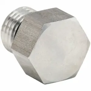 PARKER 4 P5ON-SS Hex Head Plug, 1/4 Inch Fitting Pipe Size, Male Sae-Orb, 5/8 Inch Overall Length | CT7FVF 60UZ85