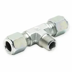 PARKER 10 SBU-S Tube Fitting, Tee, 5/8 Inch Outside Diameter, Flareless, Steel | AA9HJQ 1DDK9